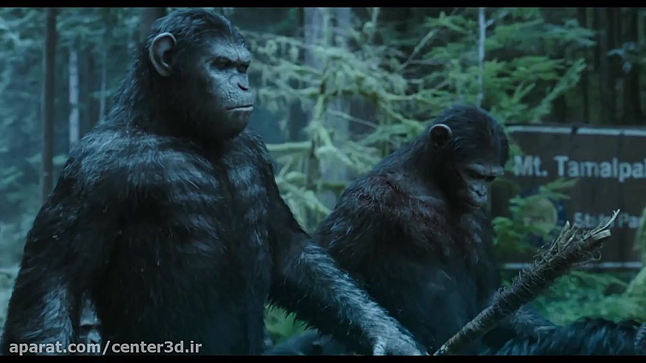 فیلم سه بعدی Dawn Of The Planet Of The Apes 2014 دوبله زمان161ثانیه