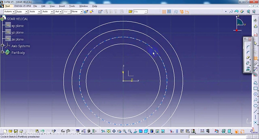 catia tutorial helical gear design