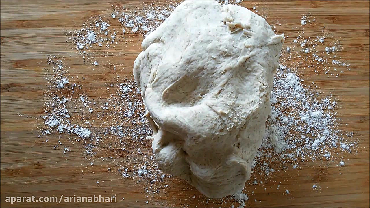 Perfect  Pizza Dough  Recipe  With Rye Flour - خمیر پیتزا زمان225ثانیه