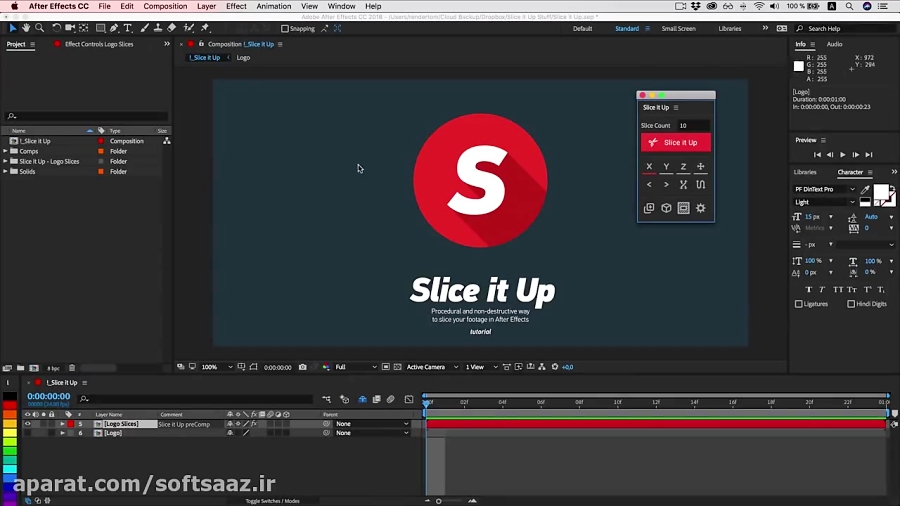 slice it up after effects download