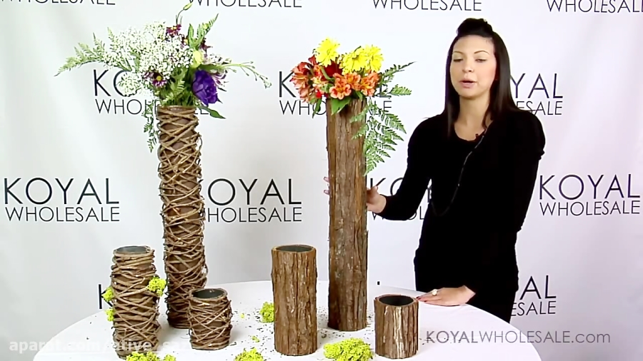 How to Create Centerpieces with Rustic Wood Vases Natural Decor for