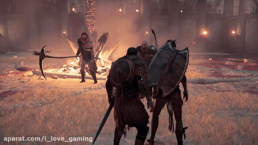 Assassin#039;s Creed Origins مبارزه با گلادیاتورها