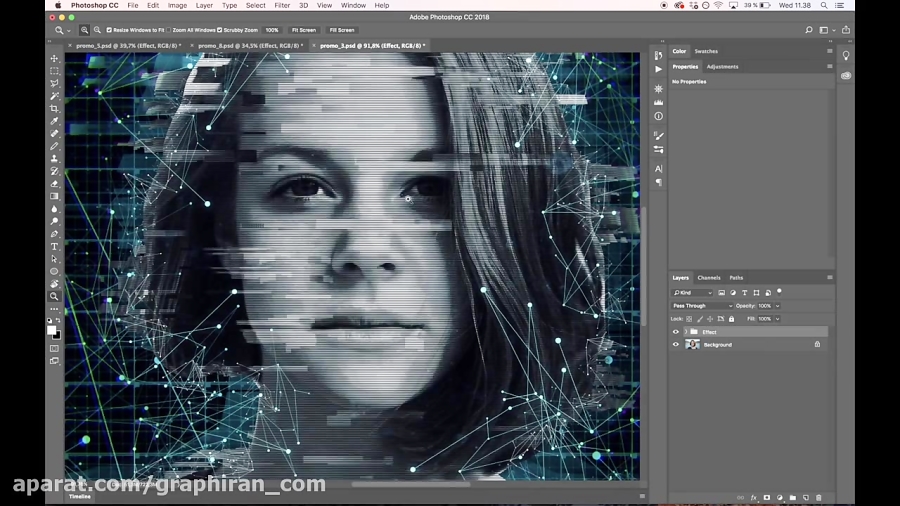 artificial intelligence 3 photoshop action free download