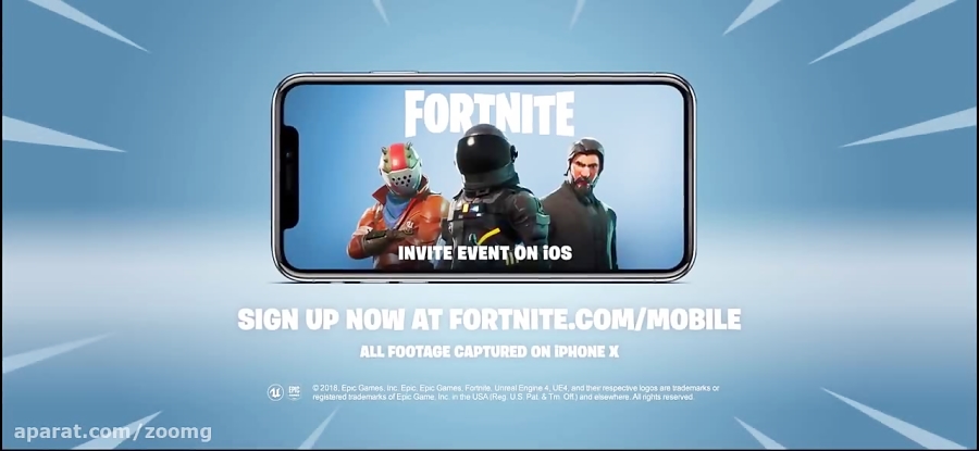 تریلر نسخه موبایل بازی Fortnite - زومجی