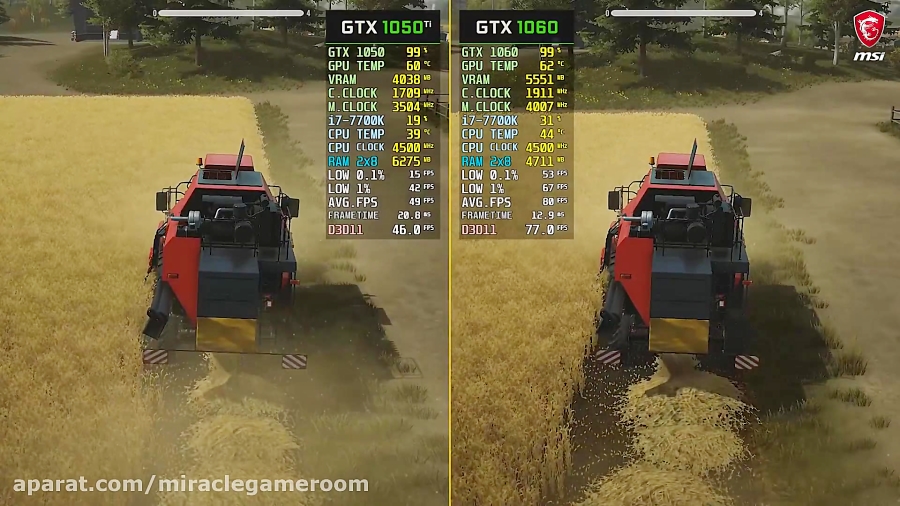 Pure Farming 2018 GTX 1050 Ti vs. GTX 1060