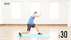 ورزش بانوان ورزش در خانه 4 دقی...