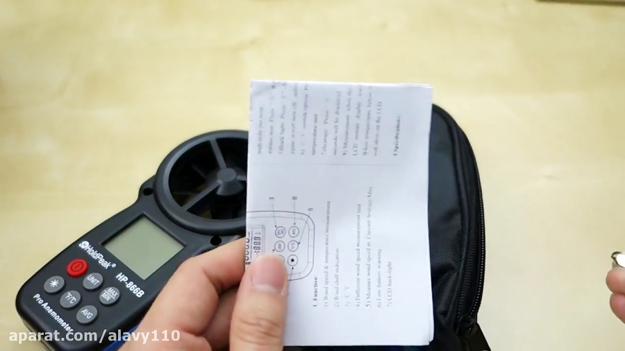 HoldPeak HP866B Digital Anemometer Wind Speed Meter REVIEW