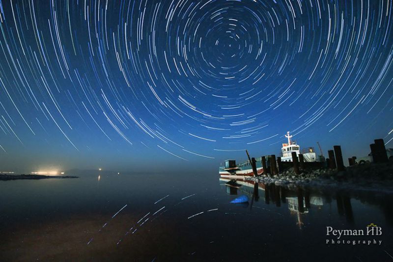 شبهای پر ستاره دریاچه ارومیه