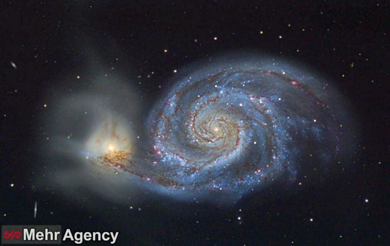  تصویری زیبا از کهکشان گرداب

در این عکس بازوهای مارپیچی کهکشان گرداب در حال دریدن کهکشان کوچک‌تر همدم آن دیده می‌شود. 
