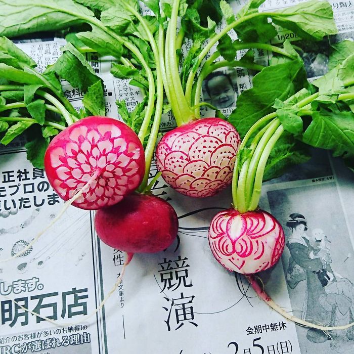 سبزی آرائی و میوه آرائی هنرمند ژاپنی Gaku