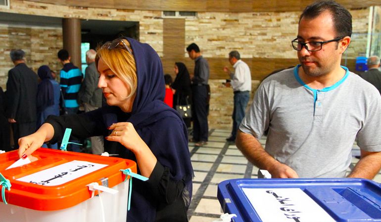 حضور مردم پای صندوق‌های رأی در استان‌ها