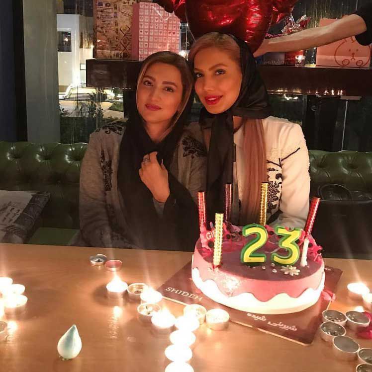 سمیرا حسینی در جشن تولد ۲۳ سالگی خواهرش 