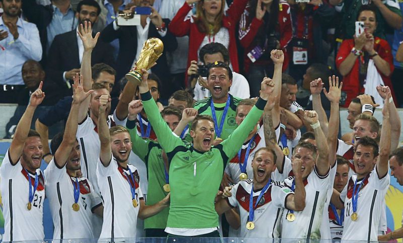 جشن قهرمانی تیم ملی فوتبال آلمان در جام جهانی 2014 برزیل