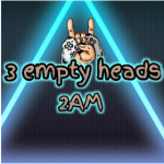 Three empty heads