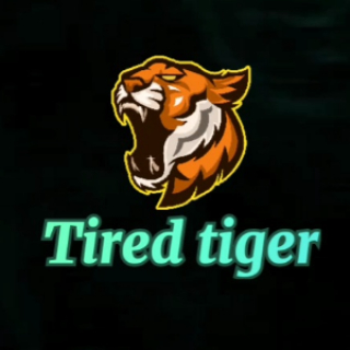 Tired tiger